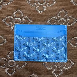 Blue Goyard Card Holder 