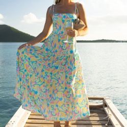 Kenny Flowers Tropical Dress - Brand New