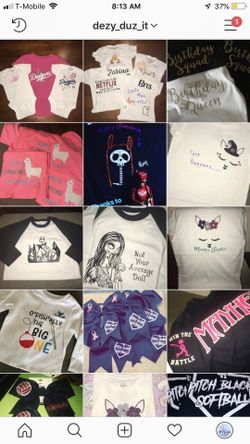 Personalized shirts, Team Bows, Team Jerseys and many more