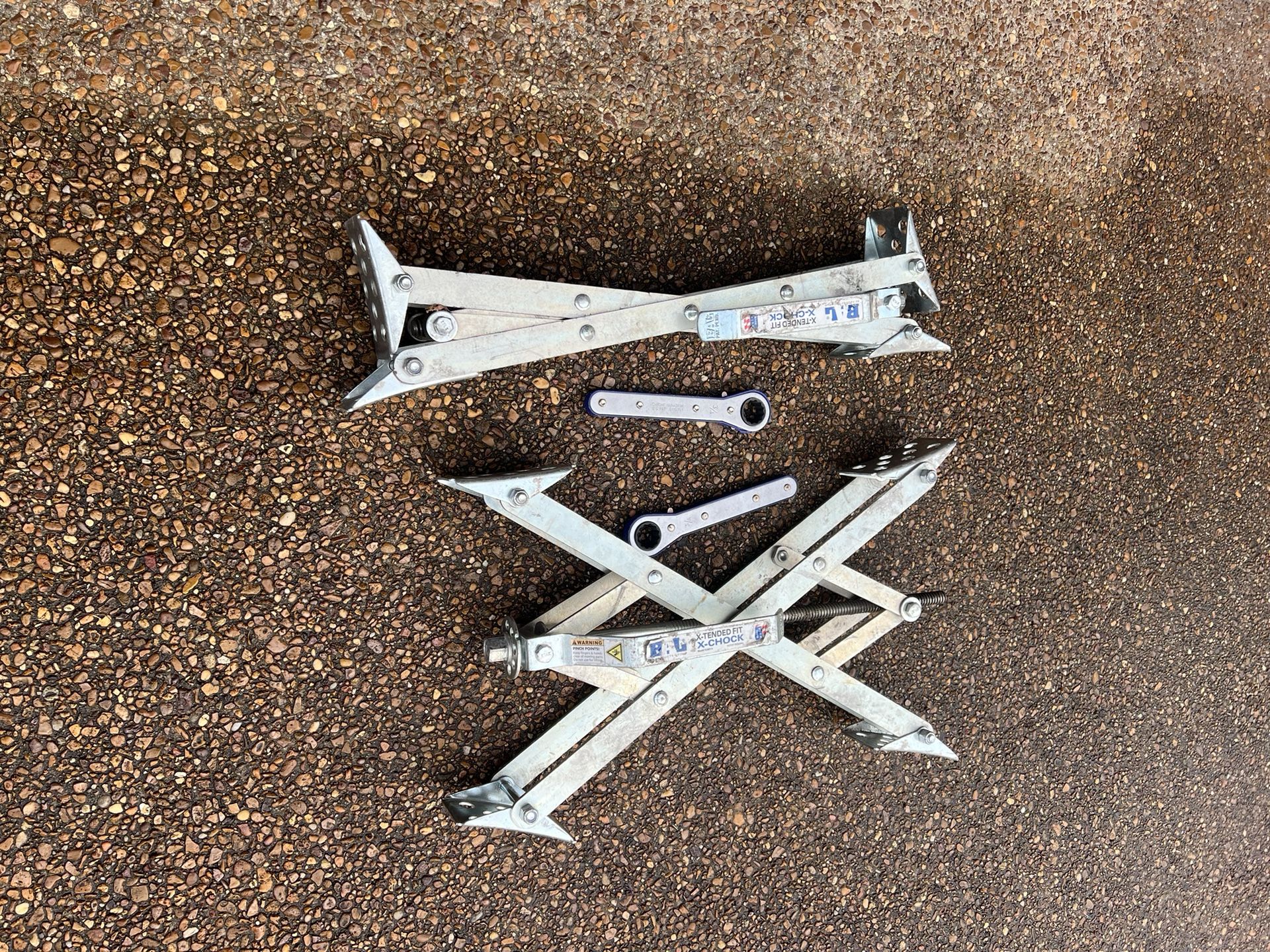 X Chock RV wheel Stabilizers