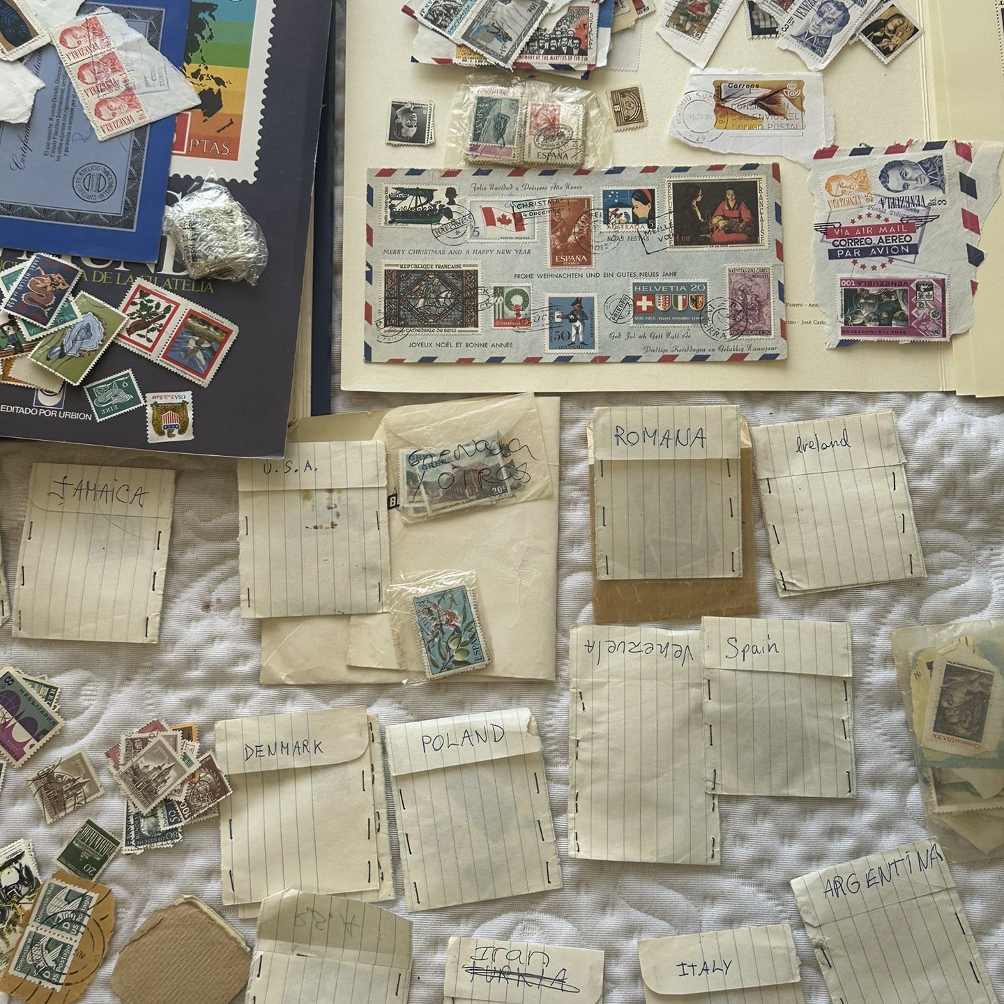 Rare Huge Vintage Stamp Collection Worth A lot Has Many Different Types 