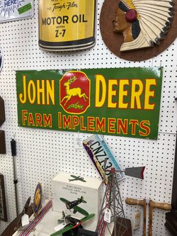John Deere Farm Implements Porcelain Sign