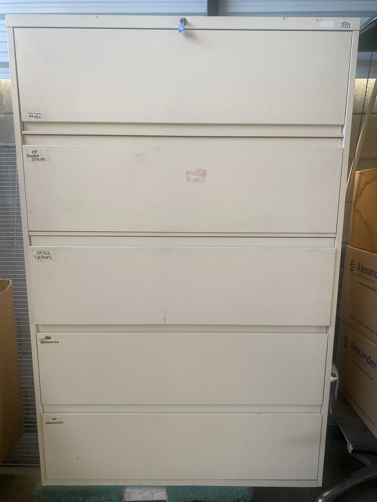 Metal, File Cabinet With π