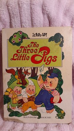 Vintage The Three Little Pigs Pop UP Book By Random House