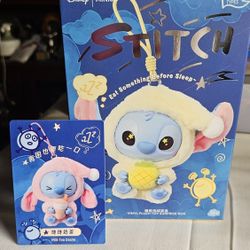 Disney x Miniso Stitch “Eat Something Before Sleep” Vinyl Plush Blind Box