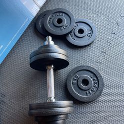 One Adjustable Dumbbell 52lb