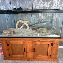 100 Gallon Reptile Tank w/Stand 
