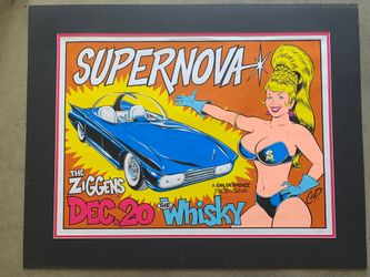 Supernova Concert Poster Signed By Coop