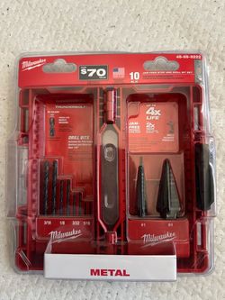 Milwaukee Black Oxide Step Drill Bit Set (10-Piece)