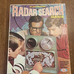 Vintage 1969 Electronic Radar Search Game By Ideal Made USA Board Game