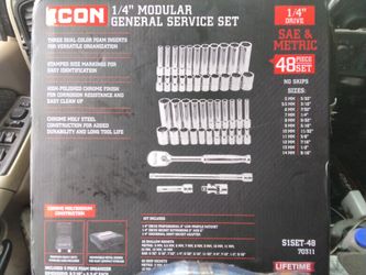 Icon Socket Set 1/4" inch drive