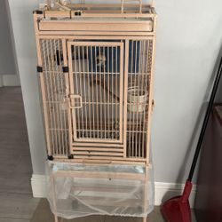 Metal Parrot Cage / The Real Deal/O.B.O. Must Sell Parrot Not Included