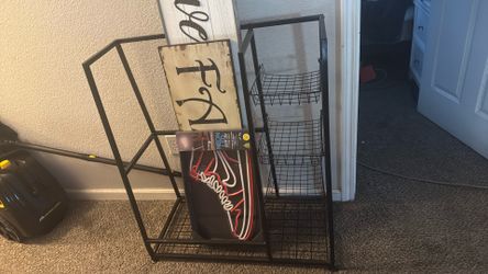 Metal Rack With Shelf’s 
