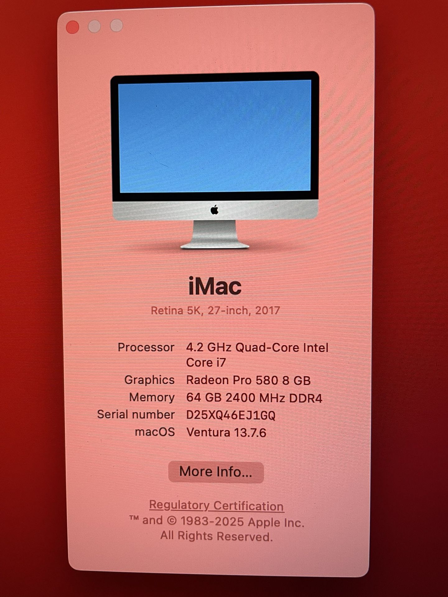 iMac Retina 5K, 27-inch, 2017
