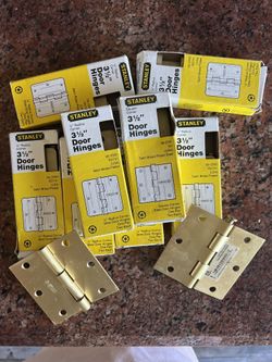 Satin brass Door Hinges (10 Available)
