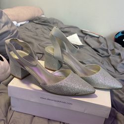 Silver High heels 