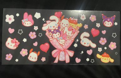 Hello kitty UV DTF transfers 