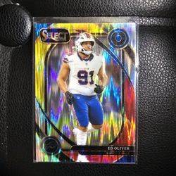 ED OLIVER BILLS HYPER SELECT PANINI NFL SPORTS CARD!