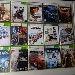 Xbox 360 Games $8 Each