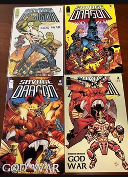 The Savage Dragon God War Limited Series Comics