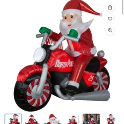 Christmas Motorcycle Inflatable 