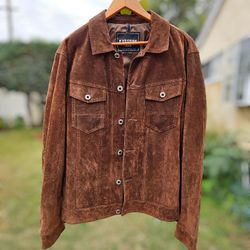 Men's Express Leather Piel Jacket Xl