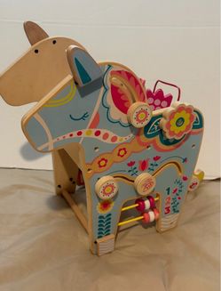 Playful Pony Wooden Toddler Activity Center