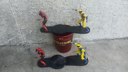 Deadpool & Wolverine Popcorn Tin With Character Figures Cinemark Limited Edition