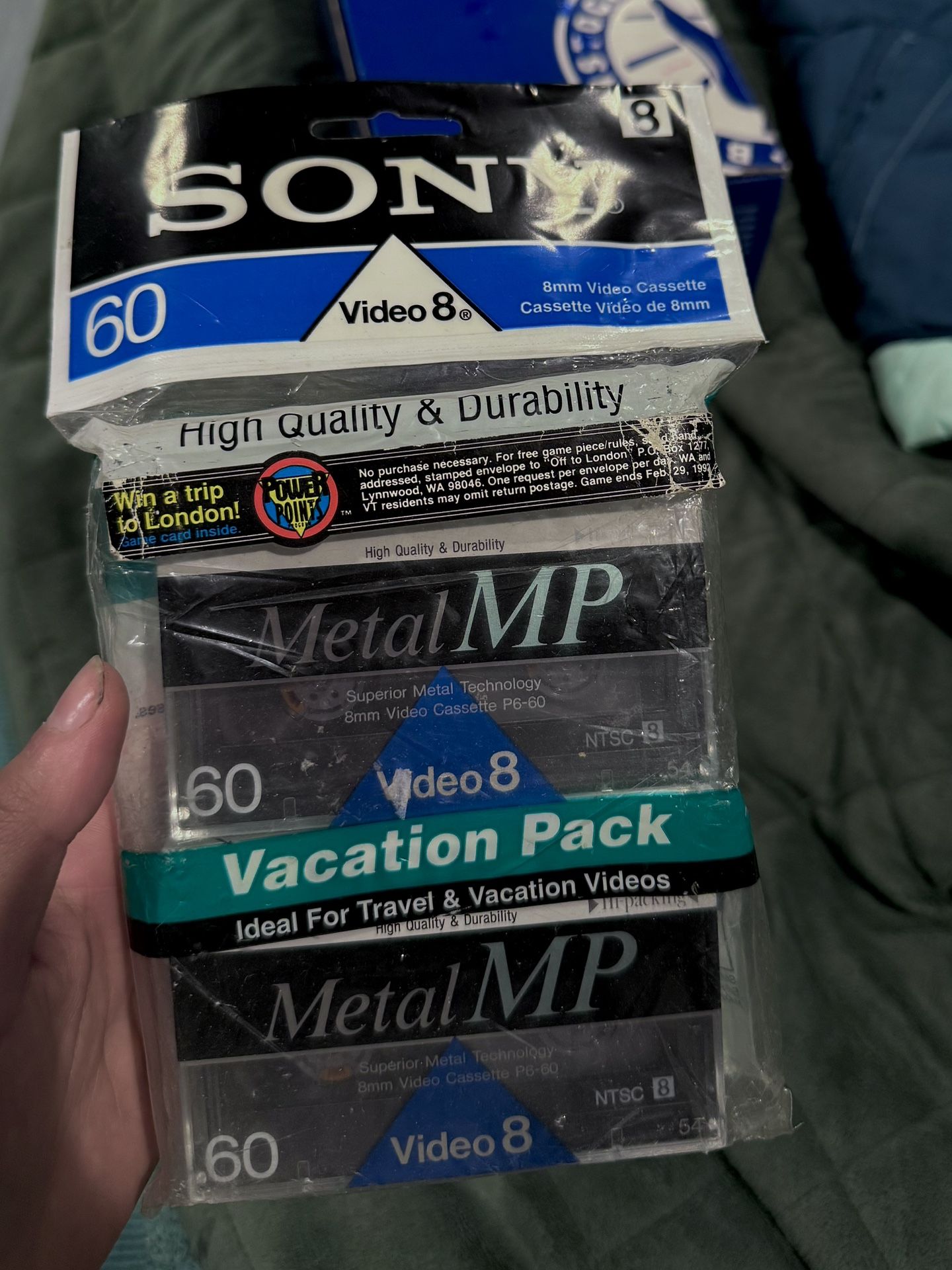 Sony Video 8 Metal MP Video Cassette 2 Pack 60 Mins