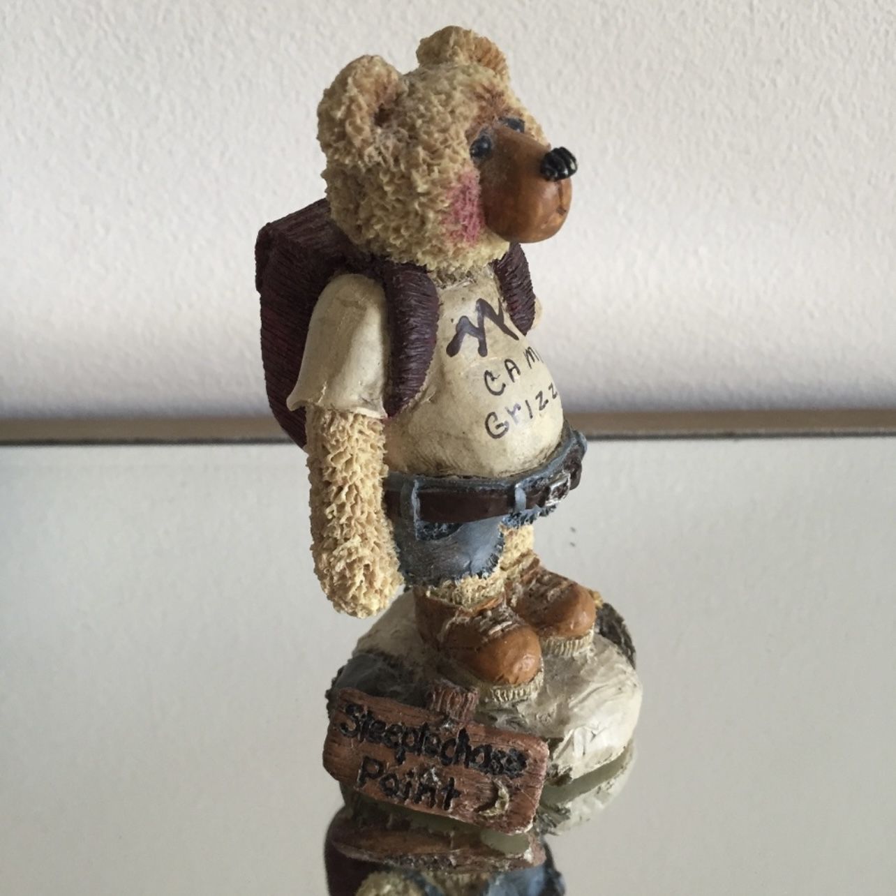 SHELLY BEARS & CO. 1996 Camp Grizzly Animal Bear Camper Figurine