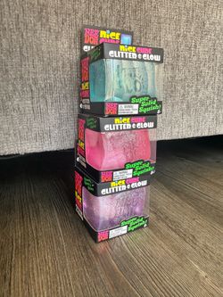 Glow in the Dark Glitter Cube