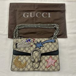 Like Gucci, GG supreme shooting star Dionysus bag