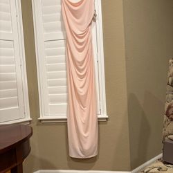 Formal Floor Length Dusty Pink Dress Size s