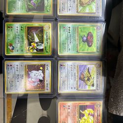 Old school Japanese Pokemon cards