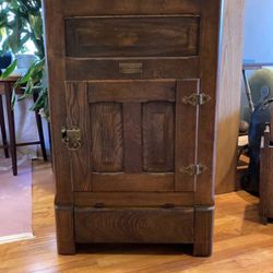 Antique Oak Ice Box