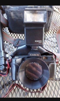 Vintage ROKINON 35mm Camera With Auto Wind And Power Rewind Box 5