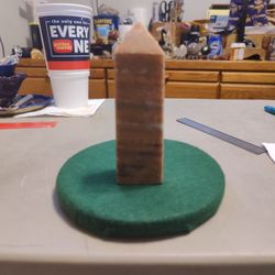 Salmon Feldspar Point Crystal Tower