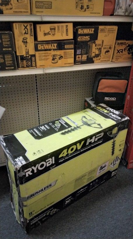 RYOBI 8" 40V HP CORDLEES AUGER (TOOL ONLY)