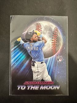 Junior Caminero To The Moon RC Baseball Card