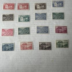 French Andorra Complete Set 85-104 Scenery And Mountains Stamps 