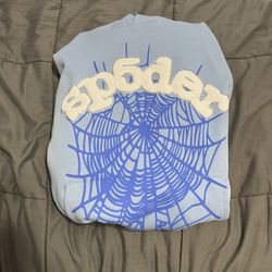 Sp5der Men's Hoodie Sky Blue