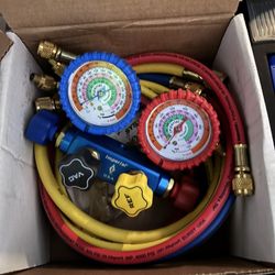 Brand New Imperial 644-C 4 Valve HVAC Manifold Gauge Set R-410A R-22