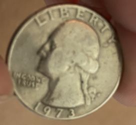 1973 Quarter D -filled. Errors On Both Front And Back. DD On Back!! 