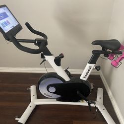 Freebeat Boom Bike Stationary Bike In Arctic White