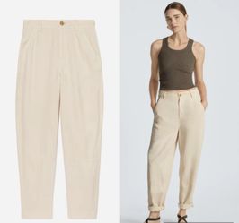 NWT $118 Everlane Parchment-Colored High-Waisted The Chino In Buttersoft 6