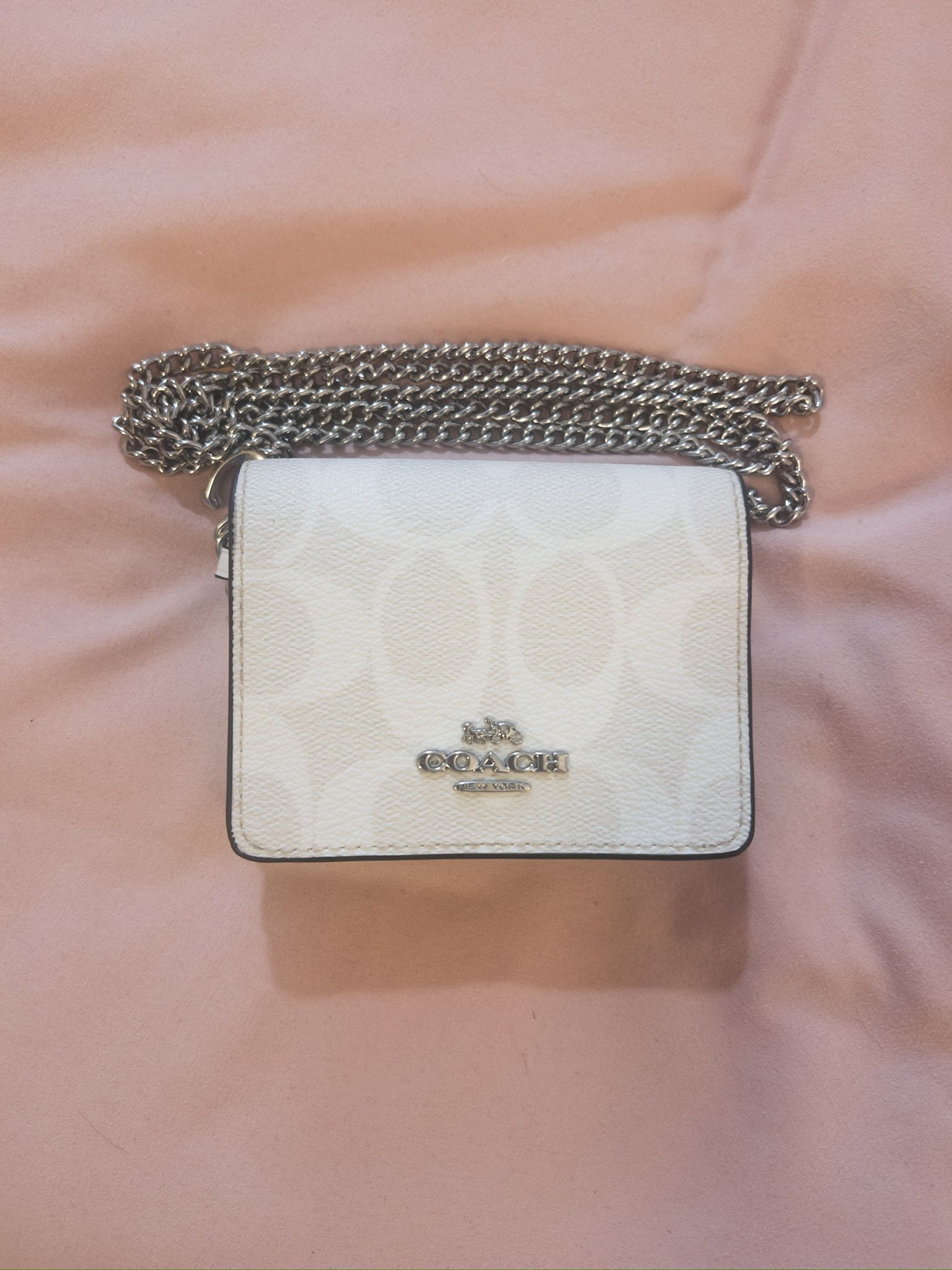 Coach Mini Wallet Purse with Chain