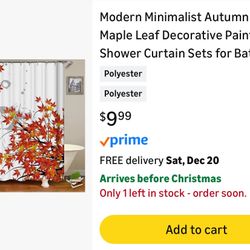 Brand New Shower Curtain Set 