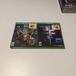 Two Xbox Games Diablo And Dishonor