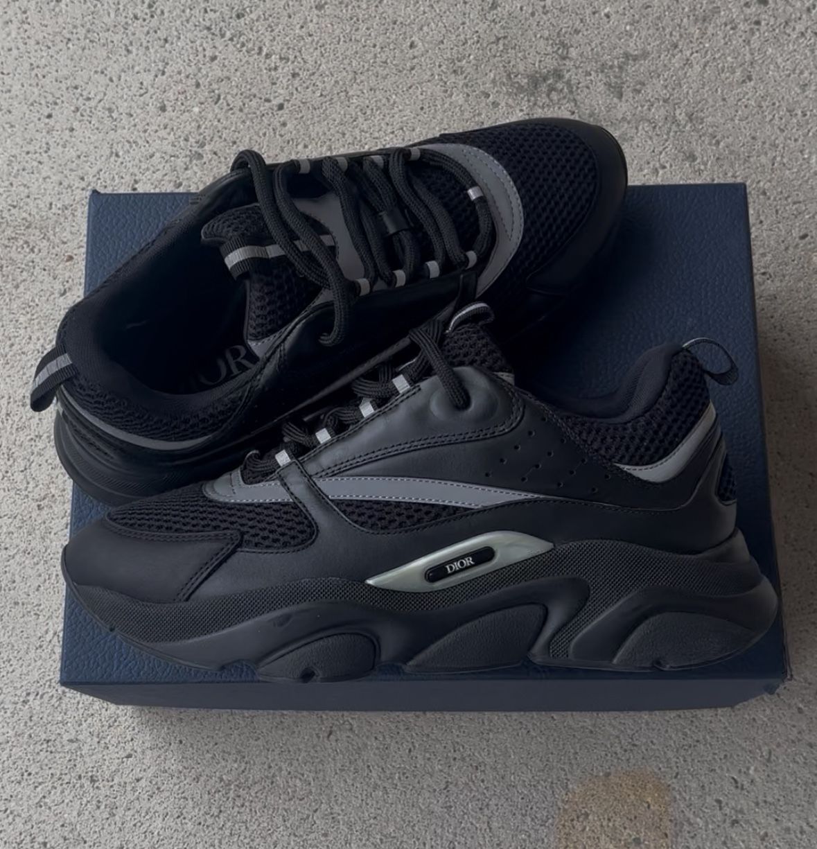 Dior B22 Black Silver