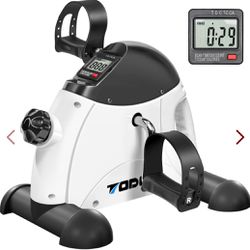 $20 New Mini Exercise Bike TODO Pedal Exerciser Foot Peddler Portable Therapy Bicycle with Digital Monitor